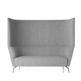 Kas Three Seater Fabric Acoustic High Back Privacy Lounge Sofa Booth - Gavisco Office Furniture